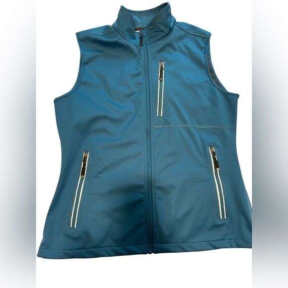 Unisex Sz Large 33,000 ft Golf Vest Full Zip up Windproof Lightweight Blue NWOT - Picture 4 of 7